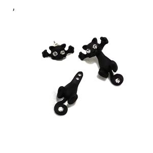 Cat Earrings - Black
